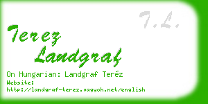 terez landgraf business card