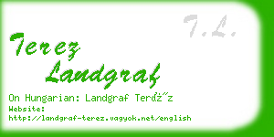 terez landgraf business card